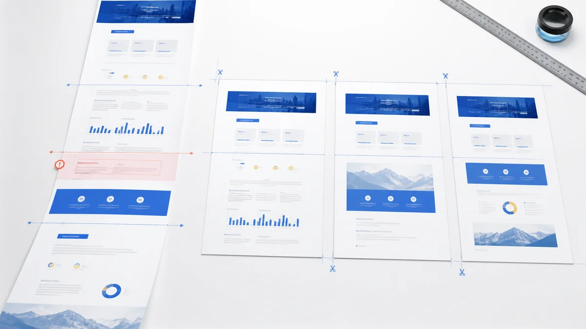 How A4 Safe-Cut Pagination Works: Pixel Transitions, Whitespace, and Honest Limits